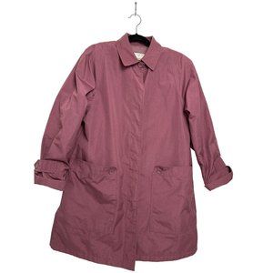 Womens London Fog Rain Coat 10R Fully Lined w/ Shoulder Pads